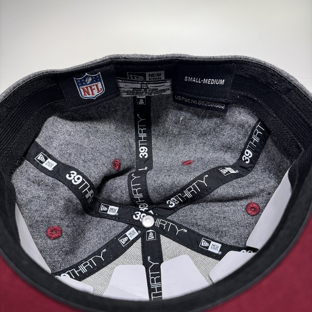New Era 39Thirty Washington Redskins Hat Flex Fit S/M Wool Gray Blockhead NWOT - Picture 7 of 7